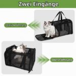 Vasmeiy Katzentransporttasche Faltbar – Tragetasche für Katzen & Hunde bis 6 kg – Bild 3