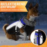Nasjac Winter Hundemantel mit abnehmbarem Geschirr – Wasserdicht & warm für alle Grössen – Bild 8