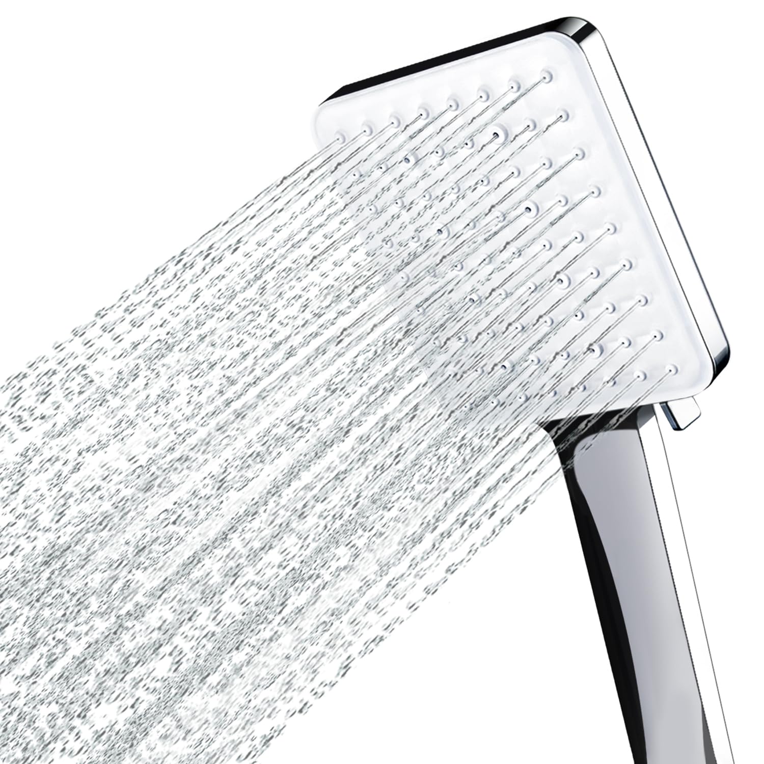 Newentor Regendusche mit 6 Strahlarten – Hochdruck Duschkopf wassersparend für Hartes Wasser