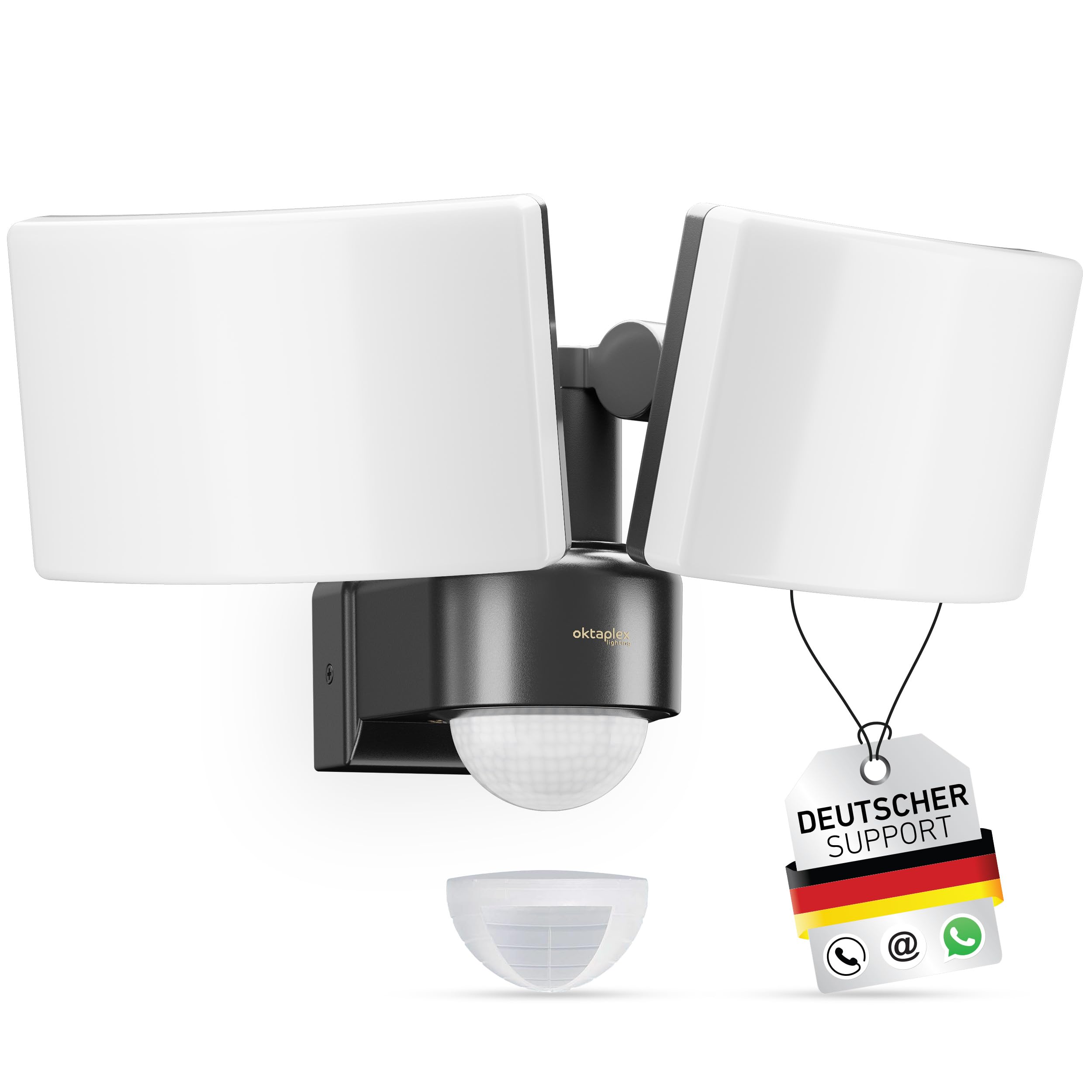Oktaplex Cali Dos LED Strahler mit Bewegungsmelder – 40W, 3200 Lumen, IP65, Master-Funktion