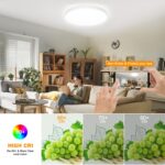 Eregou 24W Smart LED Deckenlampe Dimmbar – RGB Farbwechsel & Sprachsteuerung für Wohnzimmer – Bild 6