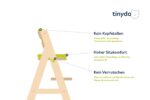 Tinydo® Hochstuhl Sitzkissen für Stokke Tripp Trapp – Memory-Schaum Auflage Dunkelgrau – Bild 7