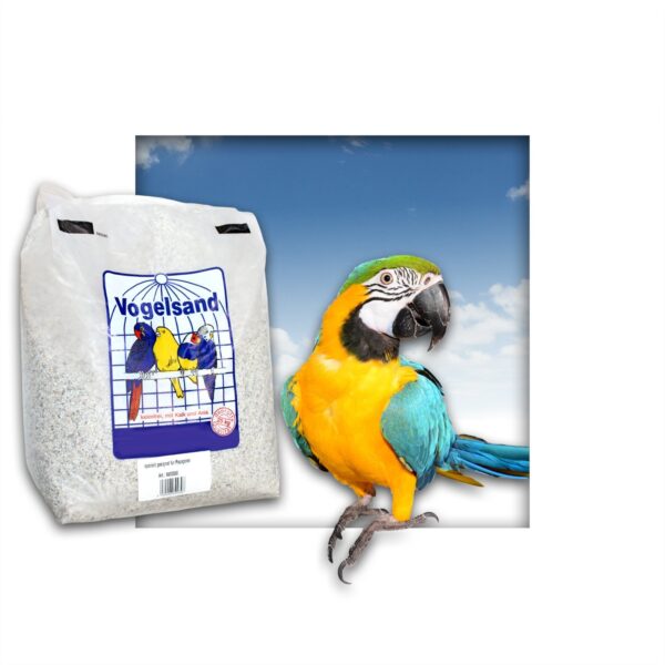 KiesKönig 25 kg Papageiensand grob mit Kalk & Anis – Vogelsand für Papageien