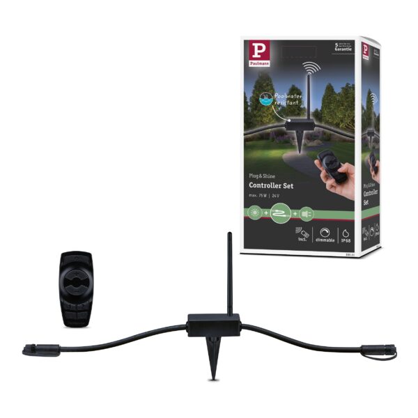 Paulmann Plug & Shine Controller IP68 – Ferngesteuerte Aussenleuchten Steuerung 24V