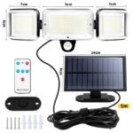 CISSIYOG Solar Wandleuchte mit Bewegungsmelder – 224 LEDs, 1600 Lumens, Fernbedienung & 4 Modi – Bild 6
