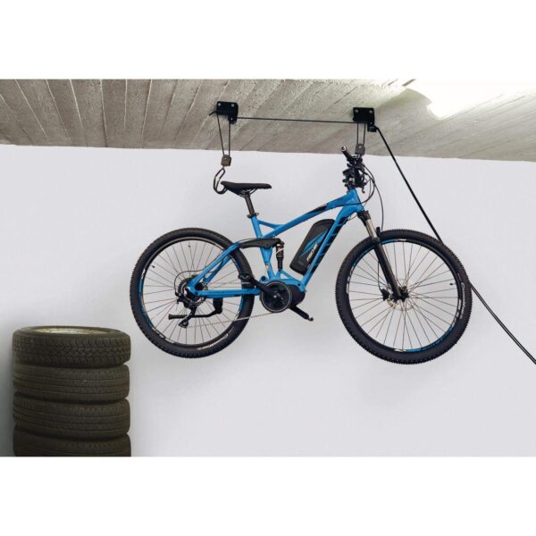 Fischer Fahrradlift Profi Plus – Deckenlift bis 57 kg für Fahrräder & E-Bikes