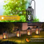 Yowin Solarlaterne 35cm 2er Set – Flammeneffekt LED mit Glasgehäuse für Garten & Balkon – Bild 6