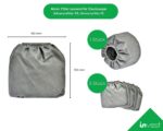 5x Textilfilter für Bosch AdvancedVac 20 & UniversalVac 15 – Auswaschbar – Bild 2