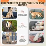 SlowTon Hundeschuhe 4er Set – Atmungsaktiver Pfotenschutz mit rutschfester Sohle für alle Hunde – Bild 7