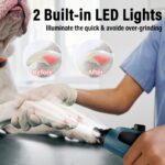 Casfuy N90 Krallenschleifer für Hunde – 6-Gang mit LED & 2000 mAh Akku – Bild 5