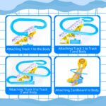 OCCOUMR Elektrische Treppensteiger-Enten 12er Set – Spielzeug mit LED & Musik für Kinder – Bild 6