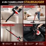 monmecd 4-in-1 Akku-Staubsauger mit HEPA-Filter – 49 Min Laufzeit für alle Böden – Bild 4