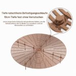 Tianher Blumentopfschutz 52cm – Pflanzengitter gegen Katzen & für Kindersicherheit, 2er Set – Bild 4