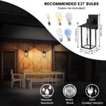 EBION Aussenwandleuchte E27 Aluminium – Moderne Wandlampe IP44 für Terrasse & Haustür – Bild 7