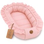 Babynestchen 90x50 cm Baumwolle – Schmutziges Rosa Kokon für Neugeborene