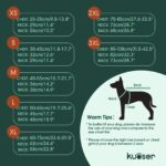 Kuoser Hundewintermantel mit Fleecefutter – Reflektierende Wärmejacke für kleine bis grosse Hunde – Bild 2