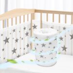 WYSWYG Baby Nestchen 70x140 cm mit atmungsaktivem Mesh – Gitterschutz für Kinderbetten