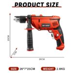 Enventor Schlagbohrmaschine 900W mit 2-in-1 Funktion & 36 Zubehörteile – Profi-Bohrmaschine für Beton, Metall und Holz – Bild 2