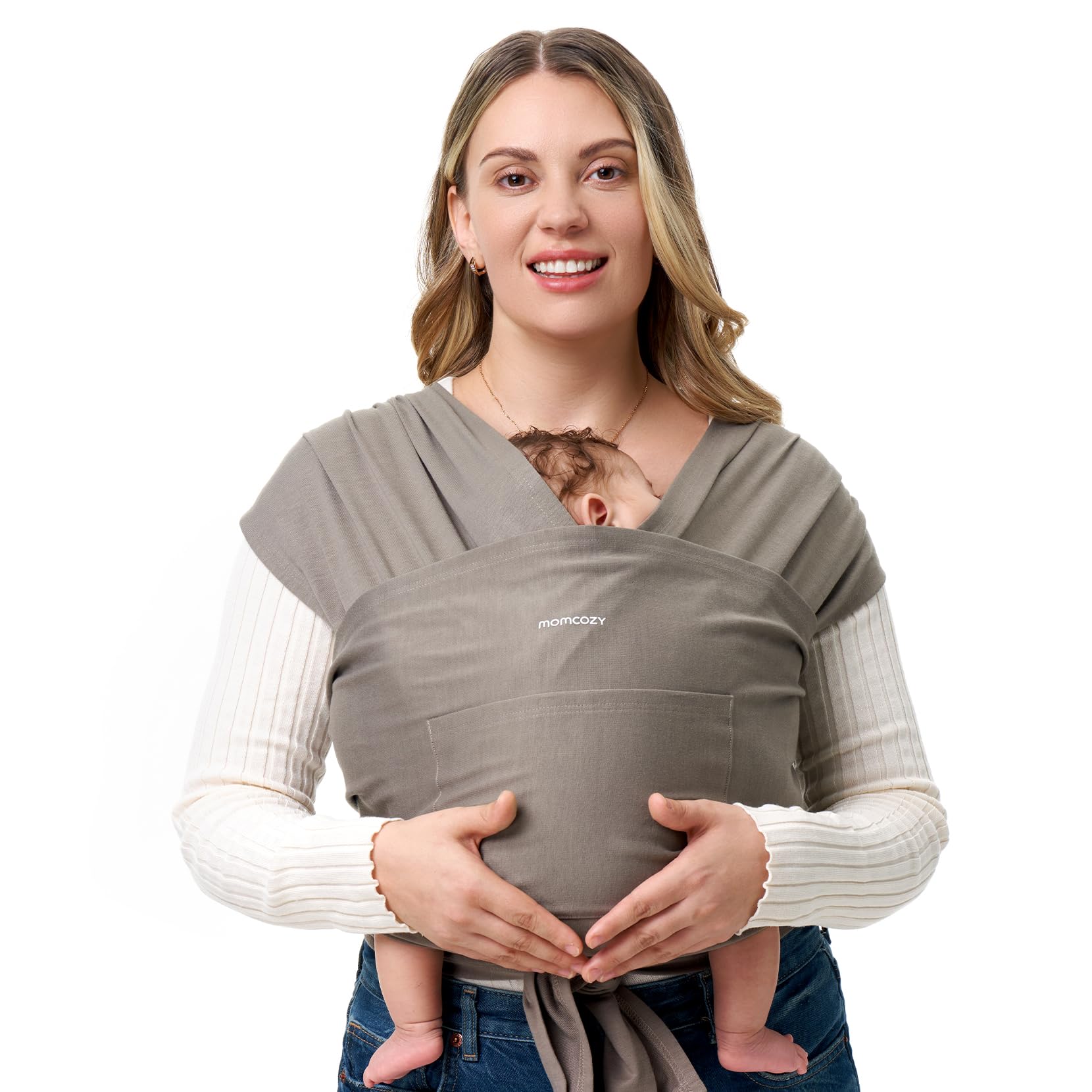 Momcozy Ring Sling Tragetuch 3,6–15 kg – Ergonomisches Babytragen ab Geburt