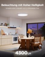 Govee RGBIC Smart Deckenleuchte 48,5W – 4300lm Ø38cm mit Matter & Sprachsteuerung – Bild 3