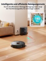 Airzeen Q10 Pro Saugroboter 8000Pa mit Wischfunktion & Absaugstation – LiDAR Navigation – Bild 6