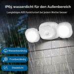 Toowell LED Aussenlampe mit Bewegungsmelder – Batteriebetriebene Sicherheitsleuchte für Aussen – Bild 5