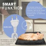 Voarge Elektrische Heizdecke 45 x 45 cm – 9 Temperaturstufen für Hunde, Katzen & Neugeborene – Bild 6