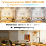 TOPPLEE LED-Deckenleuchte mit RGB-Farbwechsel & Musiksynchronisation – Dimmbar für Wohn- & Kinderzimmer – Bild 4