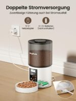 Anykuu Futterautomat 4L – Automatischer Futterspender für Katzen & Hunde mit Timer – Bild 4