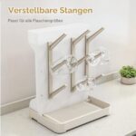 GoMaihe Flaschentrockner Vertikal mit 12 Haken – Platzsparendes Abtropfgestell für Babyflaschen – Bild 7