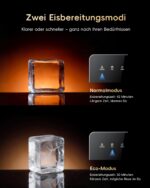 ecozy 50mm Eiswürfelmaschine – Kristallklare Klareiswürfel mit CrystalFlux für Premium Home Bar – Bild 4