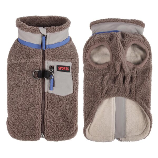 FEimaX Hundejacke mit Fleecefutter – Winddichte Winterweste für kleine & mittlere Hunde