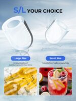 FOHERE Eiswürfelmaschine 14 kg/24h – Tragbar mit Selbstreinigung & 2 Grössen – Bild 6