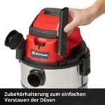 Einhell Akku-Nass-Trockensauger TC-VC 18/20 Li S-Solo – 20L Edelstahl für Profis – Bild 8