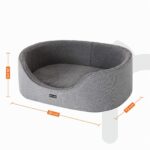 Feandrea Hundebett 92x72 cm mit Wendekissen – Komfortables Hundesofa mit Anti-Rutsch – Bild 6
