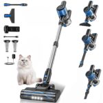 SUXIANGVAC Akku Staubsauger 45 kPa/400W – 45 Min Laufzeit, kabellos für Tierhaare & Hartböden