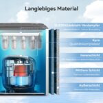 Gevi Eiswürfelmaschine Mini mit Selbstreinigung – 9 Eiswürfel in 6 Minuten für Zuhause & Büro – Bild 6