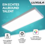 LUXULA LED Deckenleuchte 120cm – 3600lm Neutralweiß Panel für Wohnzimmer & Büro – Bild 2