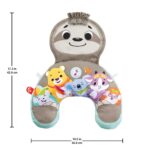 Fisher-Price Spielkissen Faultier mit abnehmbaren Beißringen – Motorik-Spielzeug ab Geburt – Bild 3
