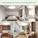 MGEELED 2er Set LED Deckenleuchte Ø30cm 20W – 3 Farbtemperaturen, IP44 Wasserfest – Bild 7