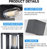 wisdom line G9 LED Wandleuchte 2er-Set – 9W Up & Down, IP65, Anthrazit, 3000K – Bild 6