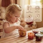 Moonkie 6er-Pack Silikon-Babynahrungsbehälter 120ml – Auslaufsicher & Gefriergeeignet – Bild 5