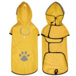 Hunderegenmantel DQGHQME XL wasserdicht mit Kapuze & reflektierend – Regenjacke für alle Hunderassen – Bild 2