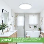 Swoieltr LED Deckenleuchte Ø18cm 15W – 5 Farbtemperaturen & IP44 Wasserfest für Bad & Küche – Bild 6