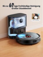 Airzeen Q10 Pro Saugroboter 8000Pa mit Wischfunktion & Absaugstation – LiDAR Navigation – Bild 5