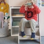 Kindsgut Holztritt 2-stufig Sand – Tritthocker aus Holz für Kinder – Bild 5