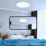 ORALUCE LED Deckenleuchte Rund 28cm 24W 2400lm Kaltweiß IP44 – Badezimmer & Küche – Bild 3
