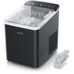 Arendo Eiswürfelmaschine 150 W – 12 kg Eis pro Tag mit Wählbarer Eisgröße