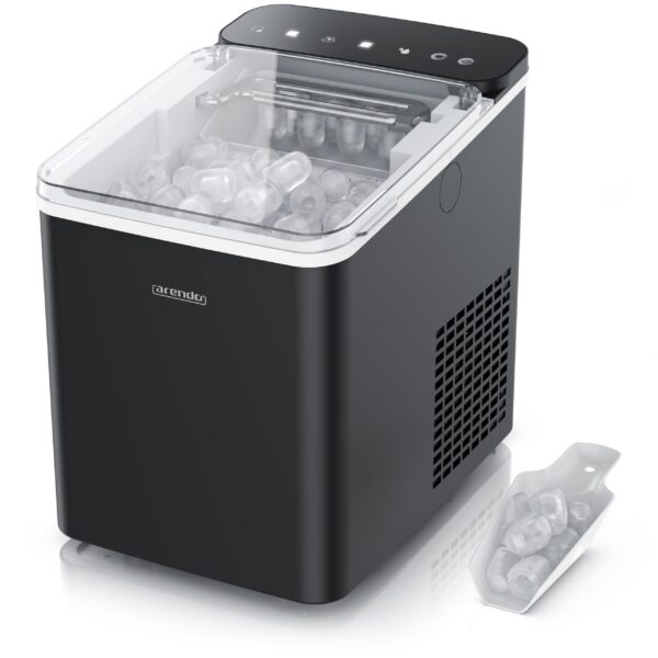 Arendo Eiswürfelmaschine 150 W – 12 kg Eis pro Tag mit Wählbarer Eisgröße