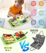 Zaxiva Busy Board 20-in-1 Montessori Quiet Book – Filz Bauernhof für Kinder ab 1 Jahr – Bild 6